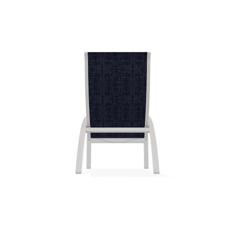 Kendall Outdoor Lounge Chair, Snow, Moments Navy