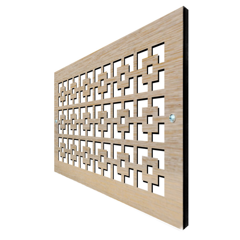 Registres muraux et de plafond Stellar Air White avec vis en laiton - 8 x 16 (ouverture de conduit) - taille totale 10 x 18 - Catalina 