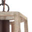 Luminaire suspendu géométrique en bois 1 lumière