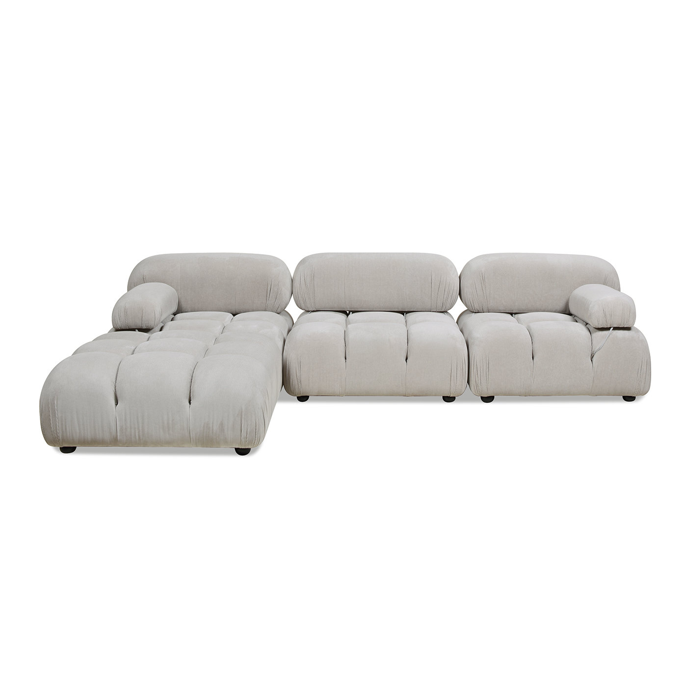 Sigma 4 - Piece Modular Upholstered Reversible L-Sectional | Joss