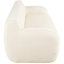 Chambre courbée de 81,5 po - 3 compressions ergonomiques minimalistes, tissu doux pour les espaces de vie courbés, sièges très grands, utilisation à long terme