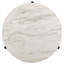 Table basse ronde en faux marbre