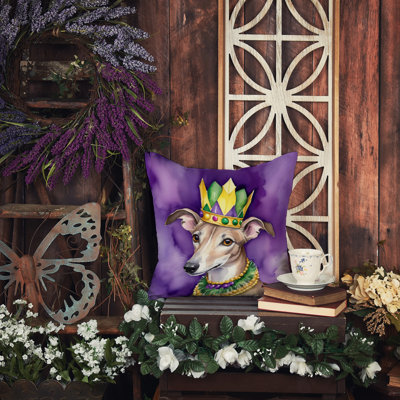 Coussin décoratif King of Mardi Gras English Springer Spaniel