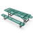 Kristy Commercial Grade Expanded Mesh Metal Outdoor Picnic Table with Anchors-35769255-18937253