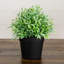 6 po Herbe artificielle en pot noir - ensemble de 2-557430275