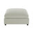 Caylie Ivory Fabric Ottoman