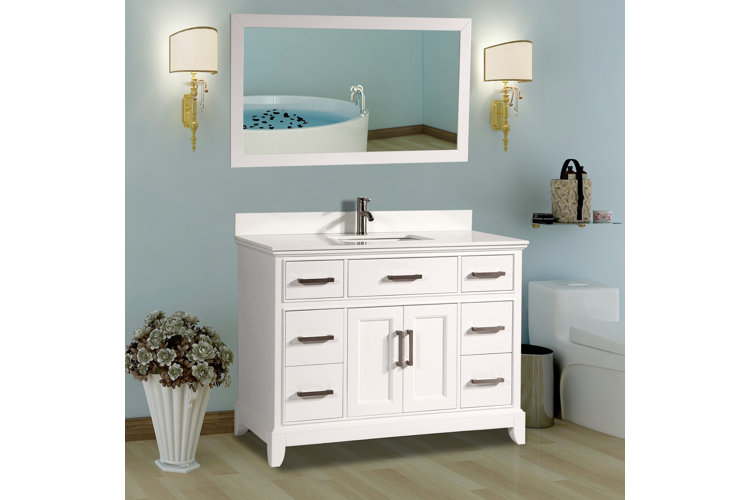 Valor 60" Single Bathroom Vanity with Mirror