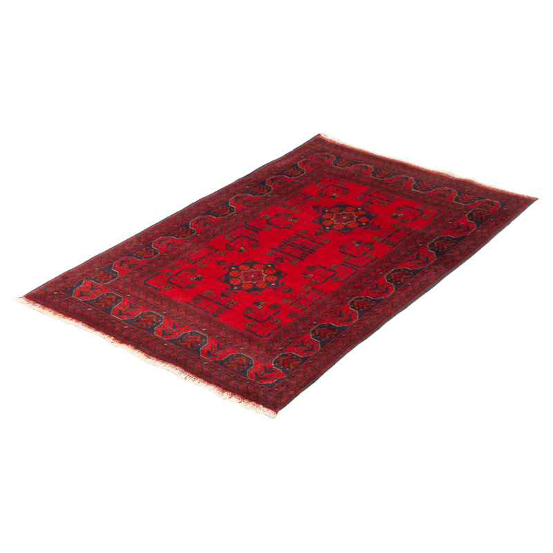 Tapis unique en laine noué à la main nouvel âge 3 pi 3 po x 5 pi 1 po Danube