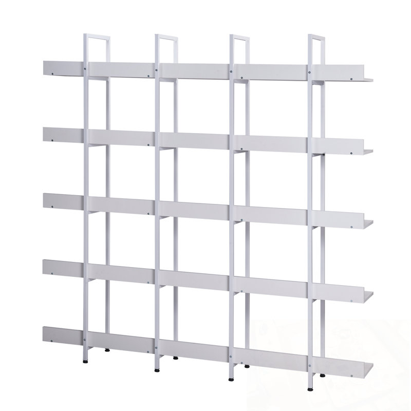 5 Tier Huizenga with Metal Frame, White