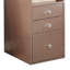 Yezy 3Pc Vanity LED Mirror Desk Set With Padded Stool, Blush Pink