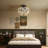 Bohemian Wood Beaded Ceiling Fan With Light