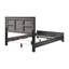 Kardelen Queen Size Panel Bed in Dark Grey-794789240