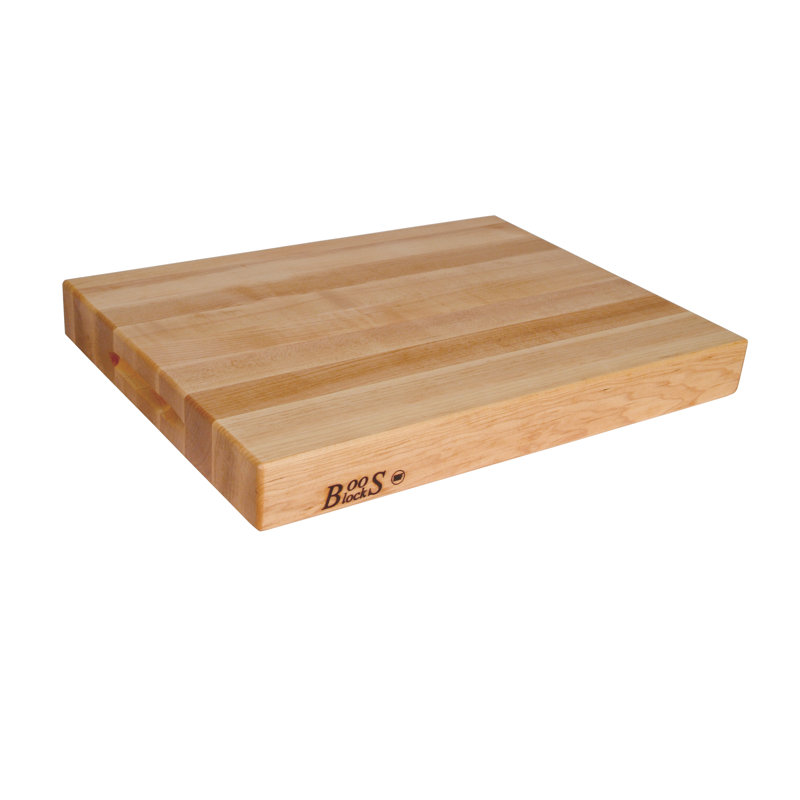 John Boos Maple Wood Edge Grain Reversible Cutting Board, Maple, 24" L x 18" W 2.25"D