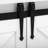 Farmhouse Sideboard With Sliding Barn Door, Mesh Panels And Open Storage-1257280623