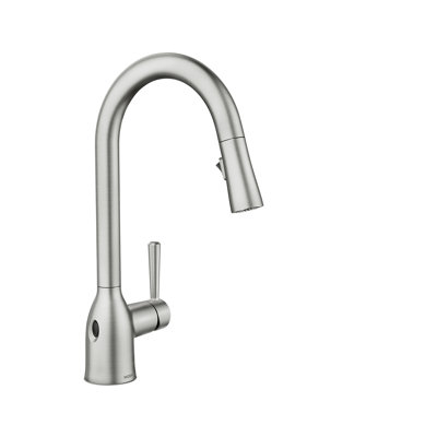 Robinet de cuisine à poignée simple Moen Adler MotionSense Wave avec technologie Power Clean