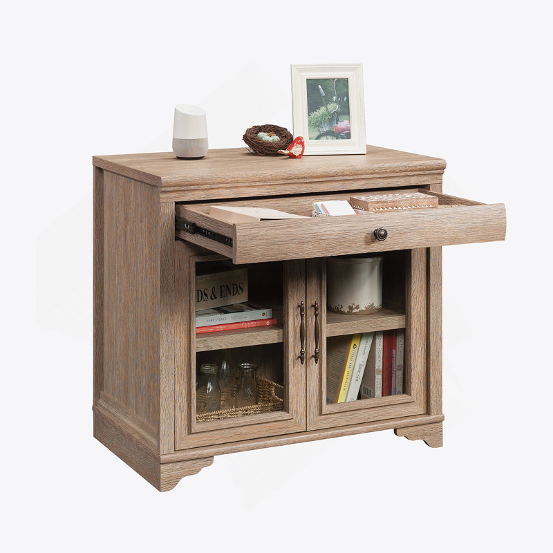 Base de bibliothèque, finition brune