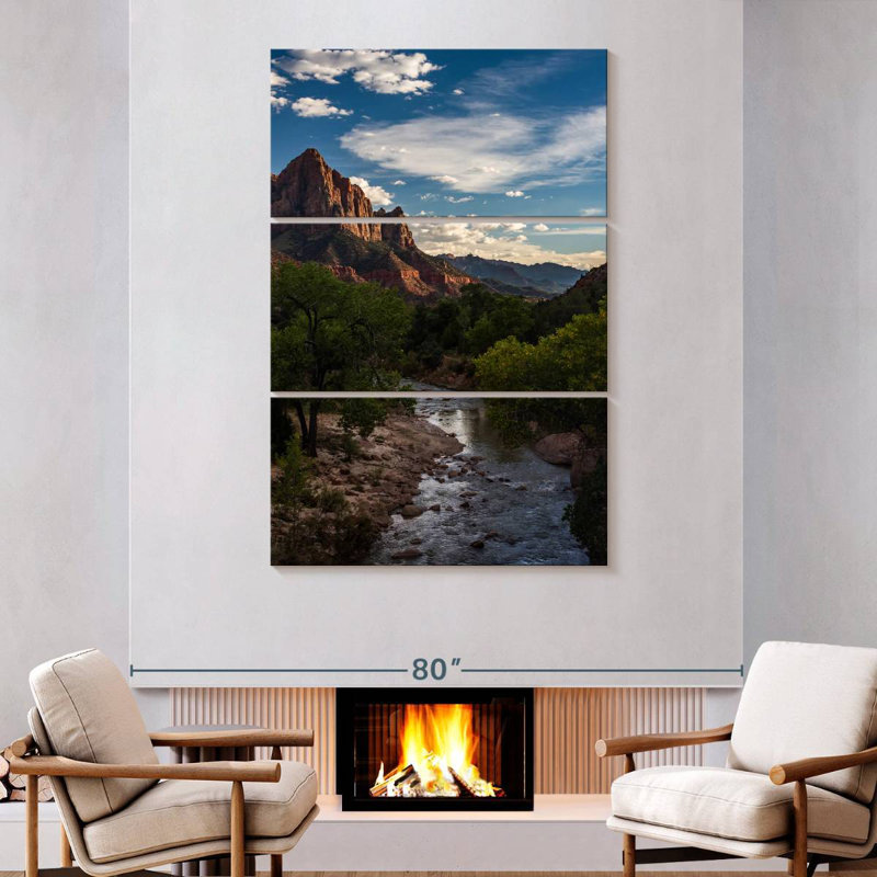 Alvord Mountain Stream, 74" H x 48" W
