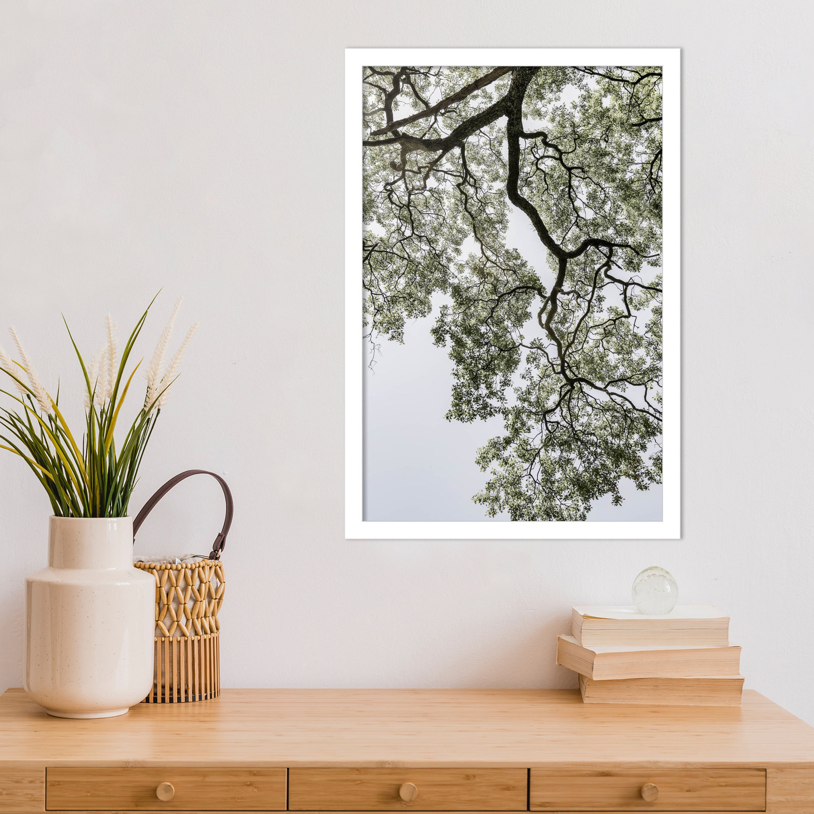 Pleasantville "Coastal Forest" Print, White, 21" H x 15" W