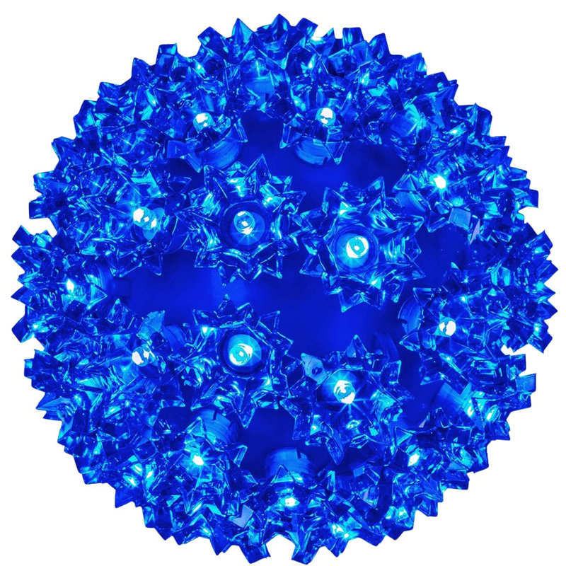Ensemble de 50 lumières sphériques bleues Sphere