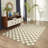 Savannah Hand Tufted Wool Checkered Indoor Rug-1365351049
