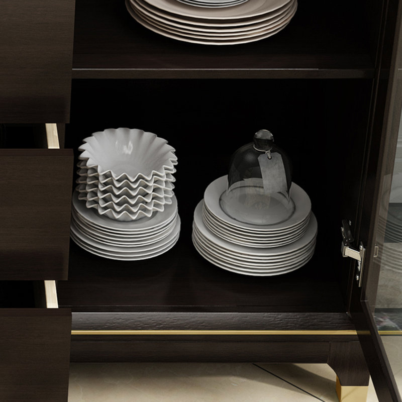Buffet de 55,12 po de largeur, Noyer foncé
