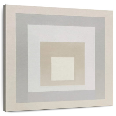 Minimalist Neutral Square Composition in Beige