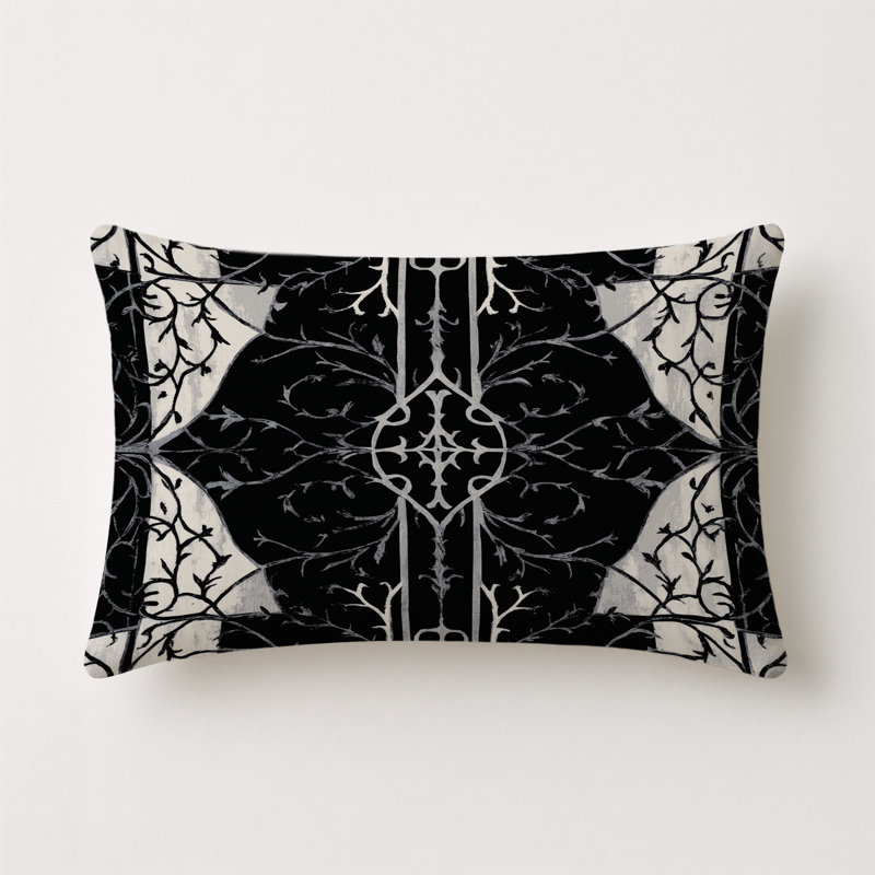 Stealth Bloom Indoor And Outdoor Throw Pillow, Rectangle 20"H x 14"W