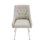 Chaise de salle à manger rembourrée en cuir avec dossier capitonné Diamond