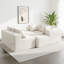 Canapé désossé contemporain avec tissu luxueux à poils longs et conception ergonomique pour un confort et un style ultimes-590455708