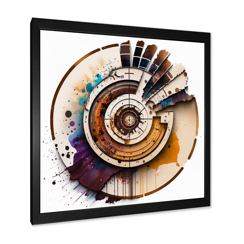 «Caclulation The Universe», reproduction d'art sur toile, H 16 po x l 16 po x P 1 po, Cadre simple noir