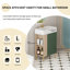 Meuble-lavabo à tablettes ouvertes de 21,6 po avec lavabo en céramique et porte à fermeture douce, armoire de rangement à tablettes ouvertes sur le côté gauche, assemblage requis-523415746