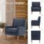 28.35'' Wide Wing Back Upholstered Accent Armchair (Set of 2)-96122281