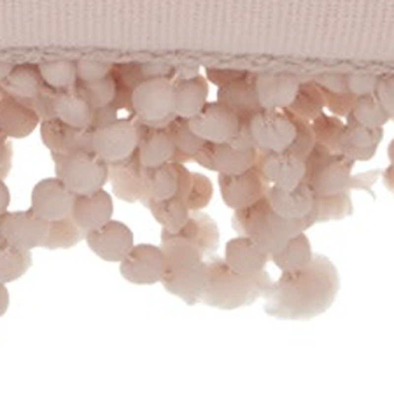 Coussin lombaire rose pâle à poils longs