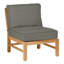 Club Teak Sectional Slipper Chair-83260249-83260253-83260274