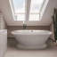 Lauren 70'' L Freestanding Soaking Bathtub-88696144