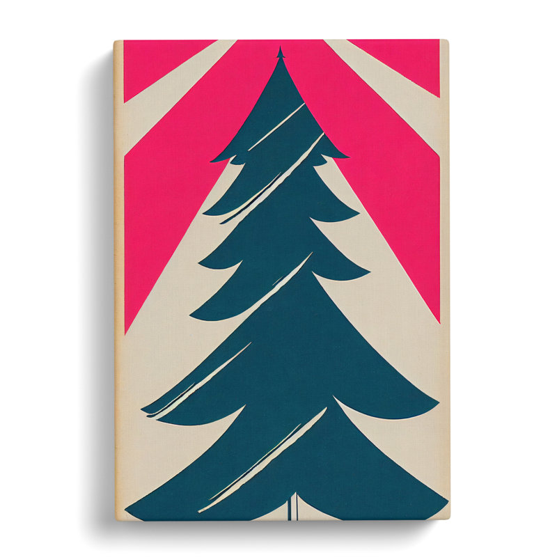 Christmas Tree Pop - Wrapped Canvas, 50cm H x 35cm W x 3cm D