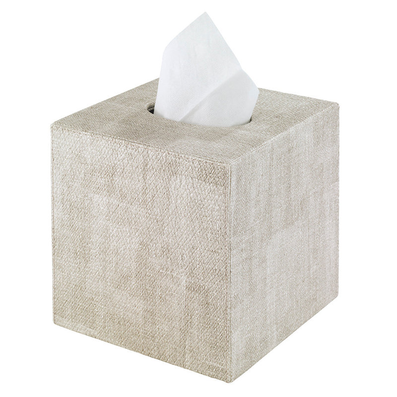 Luster Tissue Box Cover, Granite