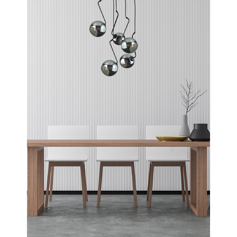 Blerton - Light Matte Black Unique/Statement Pendant, Black/Grey, 5