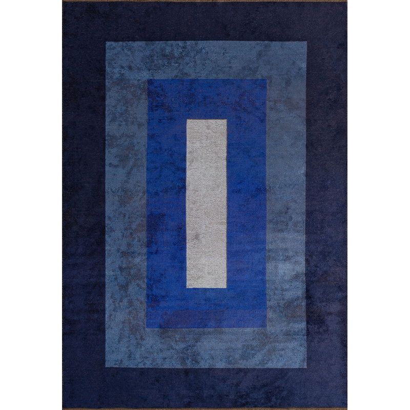 Raliat Geometric Hand Loom Indoor / Outdoor Area Rug, Rectangle 6'6" x 8'2"