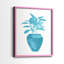 Impression encadrée V-Premium Watercolor House Plant - prête à être accrochée - aucun clou requis - aucun clou requis-755510136-755510115