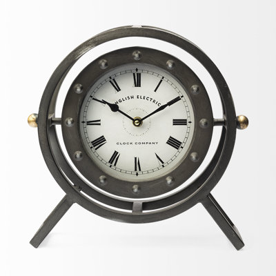 Tabletop Clock in Gray