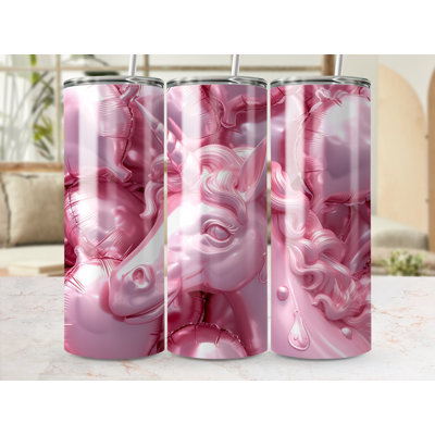 Choose Handmade Tumblers 591ml Vacuum Insulated Stainless Steel (18/8) Travel Tumbler with Straw