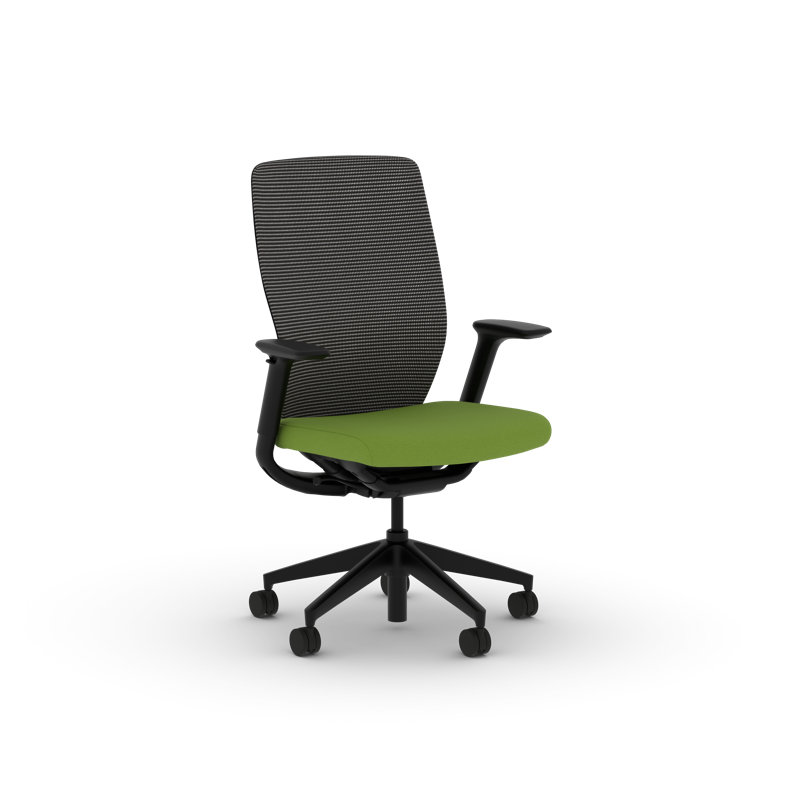 Chaise de bureau ergonomique en filet HON Flexion, Noir, Poire