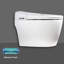 Toilette intelligente une pièce à double chasse allongée bidet (siège inclus)