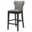 Upholstered Counter Stool with Solid Wood Frame-1869918942