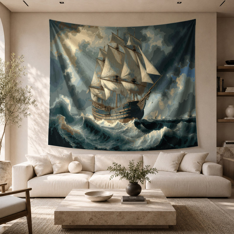 Tapisserie murale nautique, 26 po x 36 po