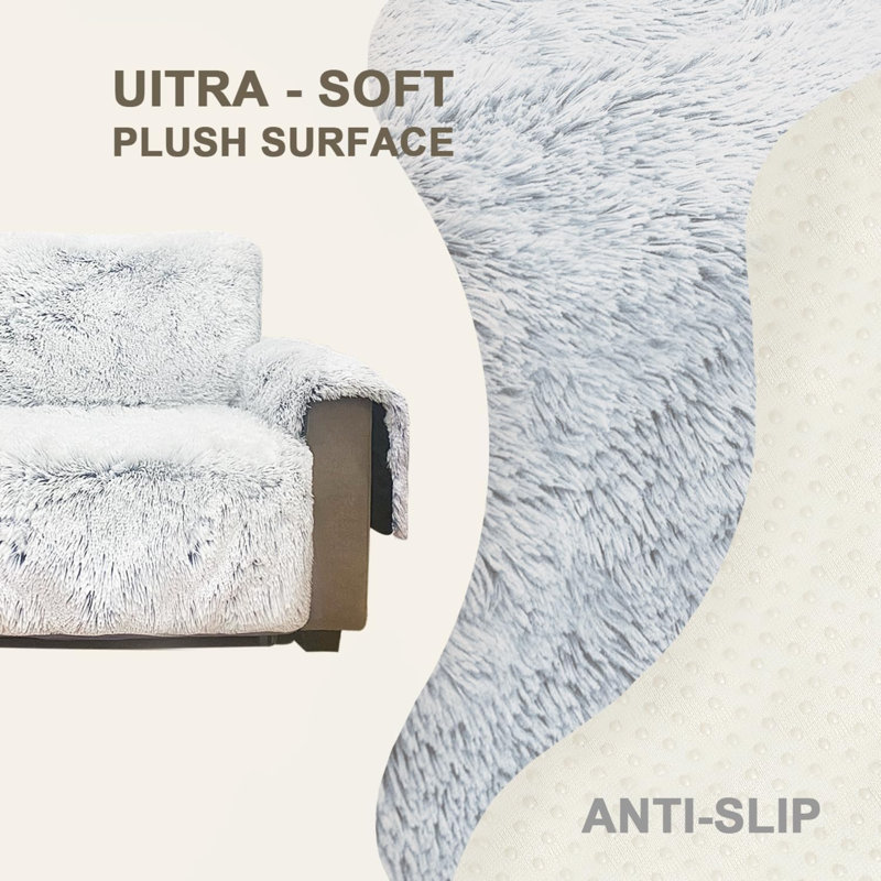 Housse pour fauteuil inclinable à coussin en T antidérapant et résistante à l'eau, H 1 po x l 87 po x P 80 po