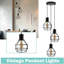 3 - Light Black Caged Pendant
