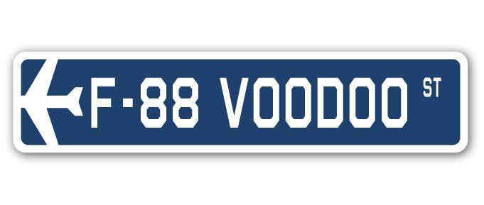 Plaque de rue Barnwell F-88 Voodoo Air Force, H 6 po x l 24 po x P 1 po