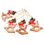 Ophelia & Co. Handmade Adorable Deer Wood Holiday Ornaments